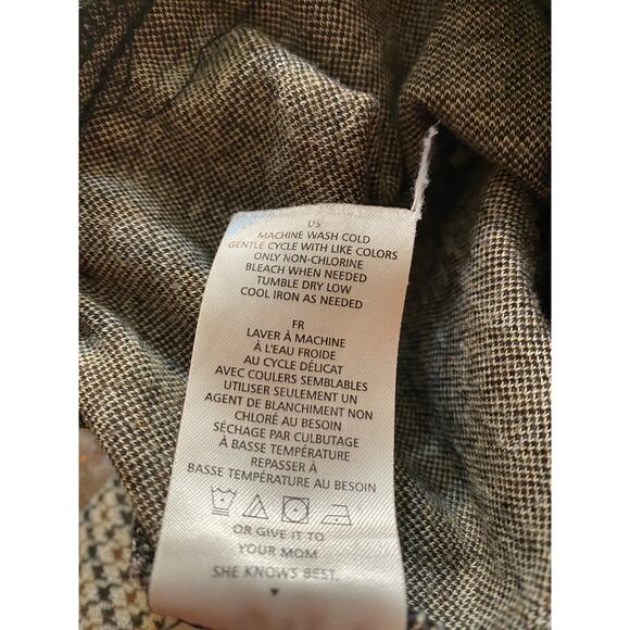 Cooper and Ella Womens Pants Size XL Houndstooth Pull On Tapered Leg - Picture 8 of 8